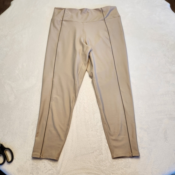Abercrombie & Fitch YPB Womens Beige High-Waisted Leggings Size XXL  #394 - Picture 1 of 10